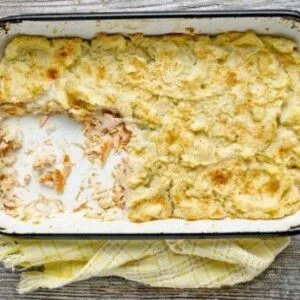 Potato and tuna pie