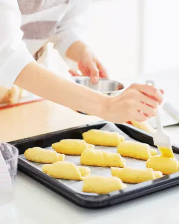 CaliYum baking gluten-free croissant