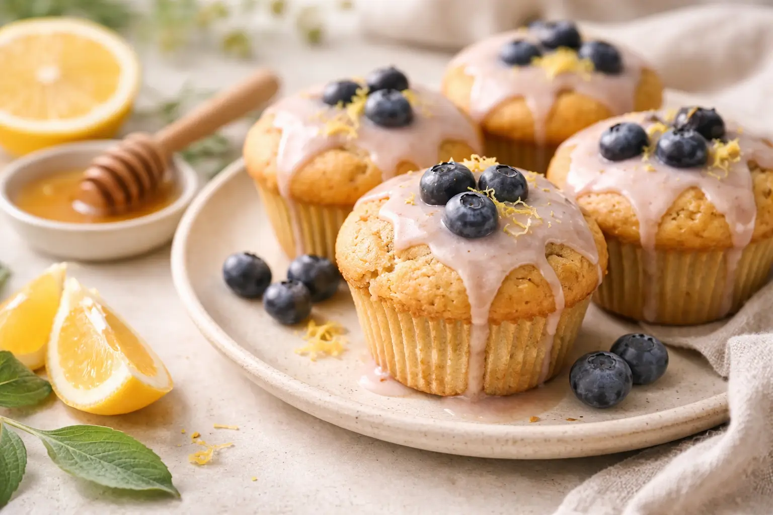 Healthy gluten-free muffins made with wholesome ingredients, styled in CaliYum’s magical kitchen aesthetic.